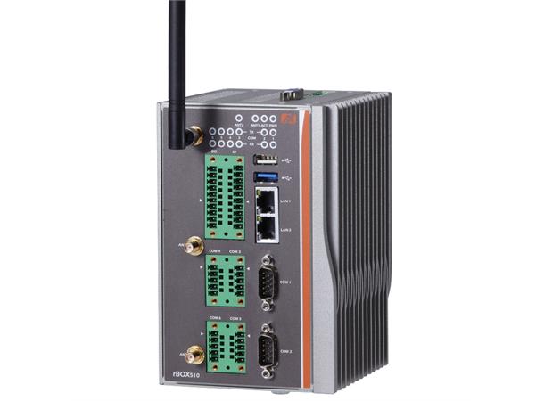 rBOX510-6COM E3827 1,75GHz, Din-rail 